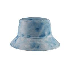 MILAKOO Blau Tie Dyed Eimer Hut für Unisex Reversible gedruckt Sonnenhut Sommer Reise Packable Caps von MILAKOO