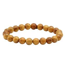 MILAKOO Holz Gebetsperlen Armband Mala Perlen Armbänder für Männer Frauen 8mm von MILAKOO