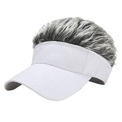 Baseballmütze Männer Neuheit Baseball Cap mit Perücke Einstellbare Baseball-MüTze Mit Spike-Haaren Cap Cool Baseball Cap von MILAX