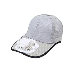 Kappe mit Ventilator Baseball Cap Sommer Outdoor Solar Sonnenenergie Hut Kappe Kühler Lüfter Ventilator Baseball Cap Sonnenschutz Kappe von MILAX