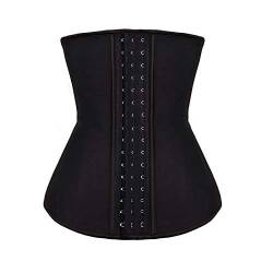 MILAX Waist Trainer Damen Korsett Taillenformer Damen Korsage Korsett Shapewear Waist 4 Stahlknochen Latex Korsett Taillenmieder Unterbrust Bauchweg Corsage von MILAX