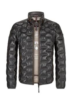 MILESTONE MS-Aversa Herren Lederjacke (as3, numeric, numeric_54, regular, regular, Anthrazit, 54) von MILESTONE