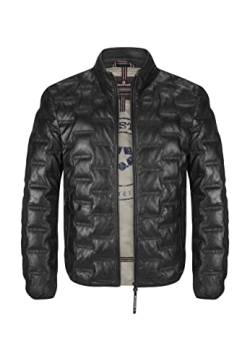 MILESTONE MS-Aversa Herren Lederjacke (as3, numeric, numeric_56, regular, regular, Schwarz) von MILESTONE