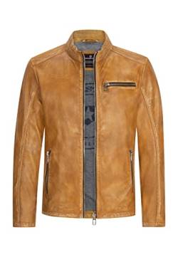 MILESTONE MS-Monza Herren Lederjacke (50, hell-cognac) von MILESTONE