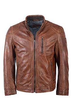 MILESTONE Pepino Herren Lederjacke (50, Cognac) von MILESTONE