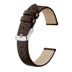 MILNBJK Jeniko Neue Frauen Echtes Leder Uhrenarmbänder 8mm 10mm 12mm 14mm 16mm 18mm 19mm 20mm Ersatz Band Armband Dame Watchban (Color : Brown, Size : 12mm) von MILNBJK