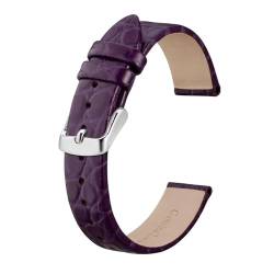 MILNBJK Jeniko Neue Frauen Echtes Leder Uhrenarmbänder 8mm 10mm 12mm 14mm 16mm 18mm 19mm 20mm Ersatz Band Armband Dame Watchban (Color : Purple, Size : 10mm) von MILNBJK