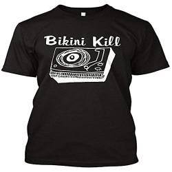 Bikini Kill Logo T Shirt-American Punk Rock Music Riot Grrrl Feminist L7 Slits Black Size S von MINGLING