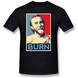 Burzum T Shirt Varg Vikernes Burn Basic Harajuku T Shirt Black Size XL von MINGLING