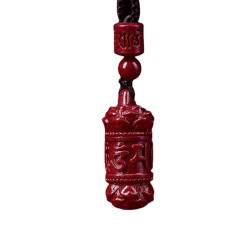 MINGOUOLD 1 Stück Halskette mit Zinnober-Anhänger for Herren und Damen, Buddha/554 von MINGOUOLD