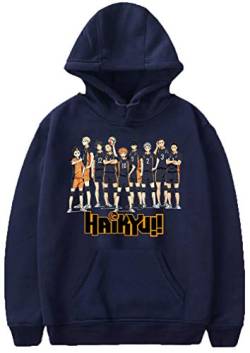 MINIDORA Herren Hoodie Karasuno High School Volleyball Junior Sweatshirt(S,Marine A47814) von MINIDORA