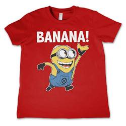 MINIONS Offizielles Lizenzprodukt Banana! Kinder T-Shirt (Rot), 3-4 Jahre von MINIONS