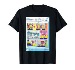 Minions Group Flight Safety Pamphlet T-Shirt von MINIONS