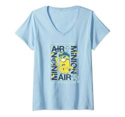 Minions Stuart Air Minion Pilot Poster T-Shirt mit V-Ausschnitt von MINIONS