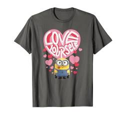 Minions Valentine's Day Bob Love Yourself Hearts T-Shirt von MINIONS