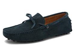 MINITOO Herren Sommer Slipper Moccasins Comfortable Driving Loafers mit Knoten YY2081 Grün EU 40.5 von MINITOO