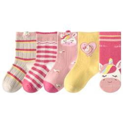 MINLIU Socken für Kinder Mädchen (29-32, Süßes Einhorn) von MINLIU