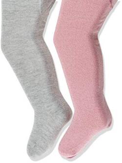 MINYMO Baby-Mädchen 2Er Pack Verschieden Farben Strumpfhose, Mehrfarbig (Brandied Apricot 582), 68/74 (Herstellergröße: 68<) von MINYMO
