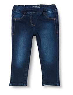 MINYMO Baby-Mädchen Power Stretch Slim fit Jeans, Dark Blue Denim, 56 von MINYMO