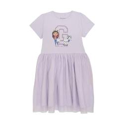 MINYMO Girl's Short Sleve Casual Dress, violett, 116 cm von MINYMO