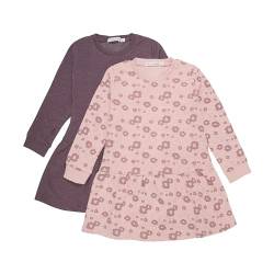 MINYMO Girl's Sweat LS (2-Pack) Casual Dress, Misty Rose, 80 von MINYMO