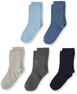 MINYMO Jungen 5er Pack verschieden Farben Socken, Mehrfarbig (Dark Navy 778), 27-30 (Herstellergröße: 27) von MINYMO