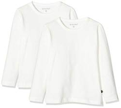 MINYMO Mädchen Minymo 2er Pack Blusen mit Langen Ärmeln für Mädchen Bluse, Weiß (Weiss 100), 110 EU von MINYMO