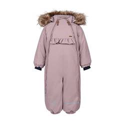 MINYMO Unisex Baby Snow Overall Herringbone Snowsuit, Elderberry, 92 von MINYMO