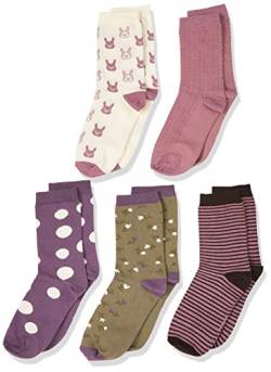 MINYMO Unisex Kids w. Pattern (5-Pack) Socken mit Muster, Orchid Haze, 31 von MINYMO