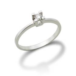 Miore 14ct/585 Weissgold Solitaire Damenring Größe 54 mit Brillant ca.0,10ct MA70RWO von MIORE