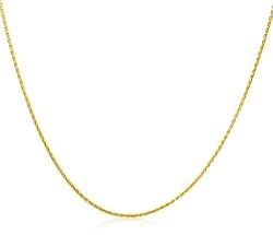 Miore Kette Gelbgold 9 Karat / 375 Gold Kette Weizekette 45 cm von MIORE