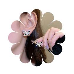 Diamond Bow Studs Ohrringe Schöne CZ Fliege Ohrstecker für Frauen Mädchen Geschenke von MIQIQAO