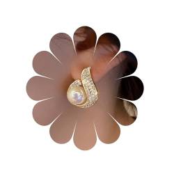 Perlen-Ohrstecker für Frauen, Vintage-Ohrringe, Birnen-Ohrringe, weiße große Perlen-Ohrringe, Braut-Perlen-Ohrringe, Perlen-Hochzeits-Ohrringe, Schmuck für Frauen und Mädchen von MIQIQAO