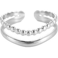 MIRROSI Fingerring Damen Ring Edelstahl offene Ringschiene ONESIZE von MIRROSI