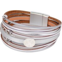 MIRROSI Lederarmband Damen aus Echtleder mit magnetischem Verschluss, Bohemian Style aus Echtleder von MIRROSI