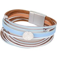 MIRROSI Lederarmband Damen aus Echtleder mit magnetischem Verschluss, Bohemian Style aus Echtleder von MIRROSI