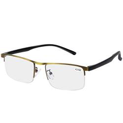 Unisex Progressives Multifokal Lesebrille Blaulichtfilter Brille Computerbrille für Frauen Männer Anti Müdigkeit UV Blaue Licht Blockieren Brille Verringerung der Augenbelastung Presbyopie Leser von MIRYEA
