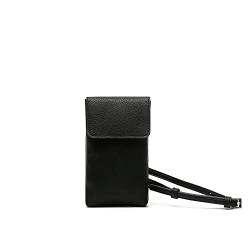 MISAKO CASETE Mini-Schultertasche für Mobiltelefon - Kleine Handytasche für Frauen - Mini-Taschen für Leichtes Casete Schwarz 18 X 11 X 2 cm von MISAKO