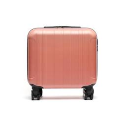 MISAKO Carrie stabile Aktentasche mit Rollen - Tragbarer Laptop-Trolley mit Rollen - Reisekoffer mit Laptop- und Dokumentenfach Carrie Rosa 42 X 38 X 21 cm von MISAKO