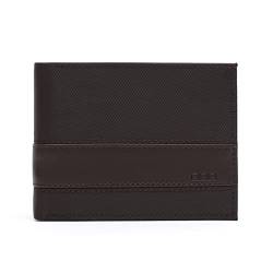 MISAKO OPS Herrenbrieftasche - Elegante Herren-Brieftasche aus Kunstleder Ops Braun 9 X 10 X 2 cm von MISAKO