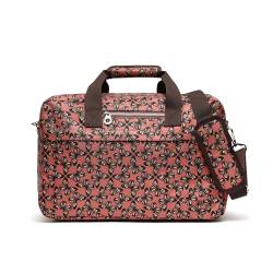 MISAKO Papillon Bedruckte Weekender-Tasche mit abnehmbarem Schulterriemen - Modische Reisetasche - Große, robuste Wochenendtasche Papillon Rosa 25 X 40 X 16 cm von MISAKO