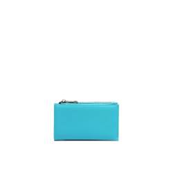 MISAKO Poof Mittlere Nylon-Geldbörse - Schönes mittelgroßes und geräumiges Portemonnaie für Damen - Modisches Accessoire für den Alltag Poof Blau 9 X 16 X 4 cm von MISAKO