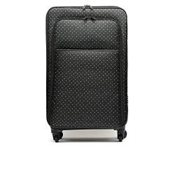 MISAKO Reisekoffer aus Stoff Große Koffer estri Schwarz Unisex - Halbstarrer, weicher, eleganter Koffer - 68 X 45 X 25 cm von MISAKO