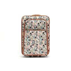 MISAKO Reisekoffer aus Stoff Handgepäck Bosque Beige Unisex - Halbstarrer, weicher, eleganter Koffer - 50 X 35 X 19 cm von MISAKO