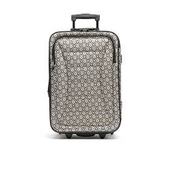 MISAKO Reisekoffer aus Stoff Handgepäck mina Schwarz Unisex - Halbstarrer, weicher, eleganter Koffer - 37 X 55 X 22 cm von MISAKO
