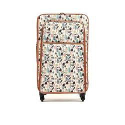 MISAKO Reisekoffer aus Stoff Mittelgroße Koffer Bosque Beige Unisex - Halbstarrer, weicher, eleganter Koffer - 66 X 40 X 22 cm von MISAKO