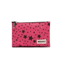 MISAKO Star Portemonnaie - Modische Damen-Geldbörse - Kleiner Münzhalter Star Rosa 8 X 12 X 1 cm von MISAKO