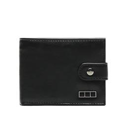 MISAKO Tadeo Herrenbrieftasche - Elegante Herren-Brieftasche aus Kunstleder Tadeo Schwarz 9 X 12 X 2 cm von MISAKO