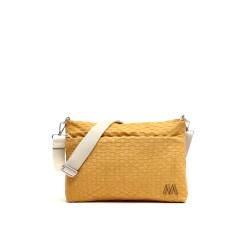 MISAKO Xedrez Umhängetasche - Damentasche Umhängetasche modisch & elegant - Schultertasche für jeden Anlass Xedrez Senf 21 X 30 X 7 cm von MISAKO