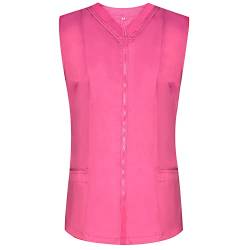 MISEMIYA - Arbeitskleidung Frau OHNE ÄRMEL WEIß/SCHWARZ UNIFORM KLINIK Krankenhaus Reinigung TIERARZT Gesundheit GASTGEWERBE Ref-818 - X-Large, Rosa 22 von MISEMIYA